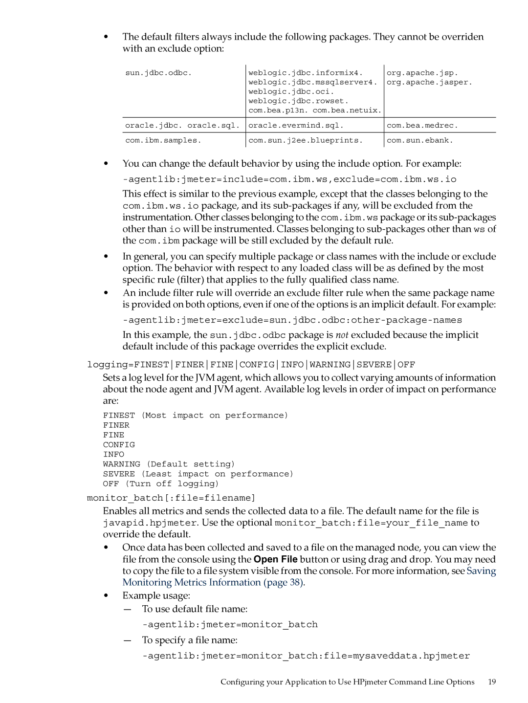 HP jmeter Software for -UX manual To specify a file name 