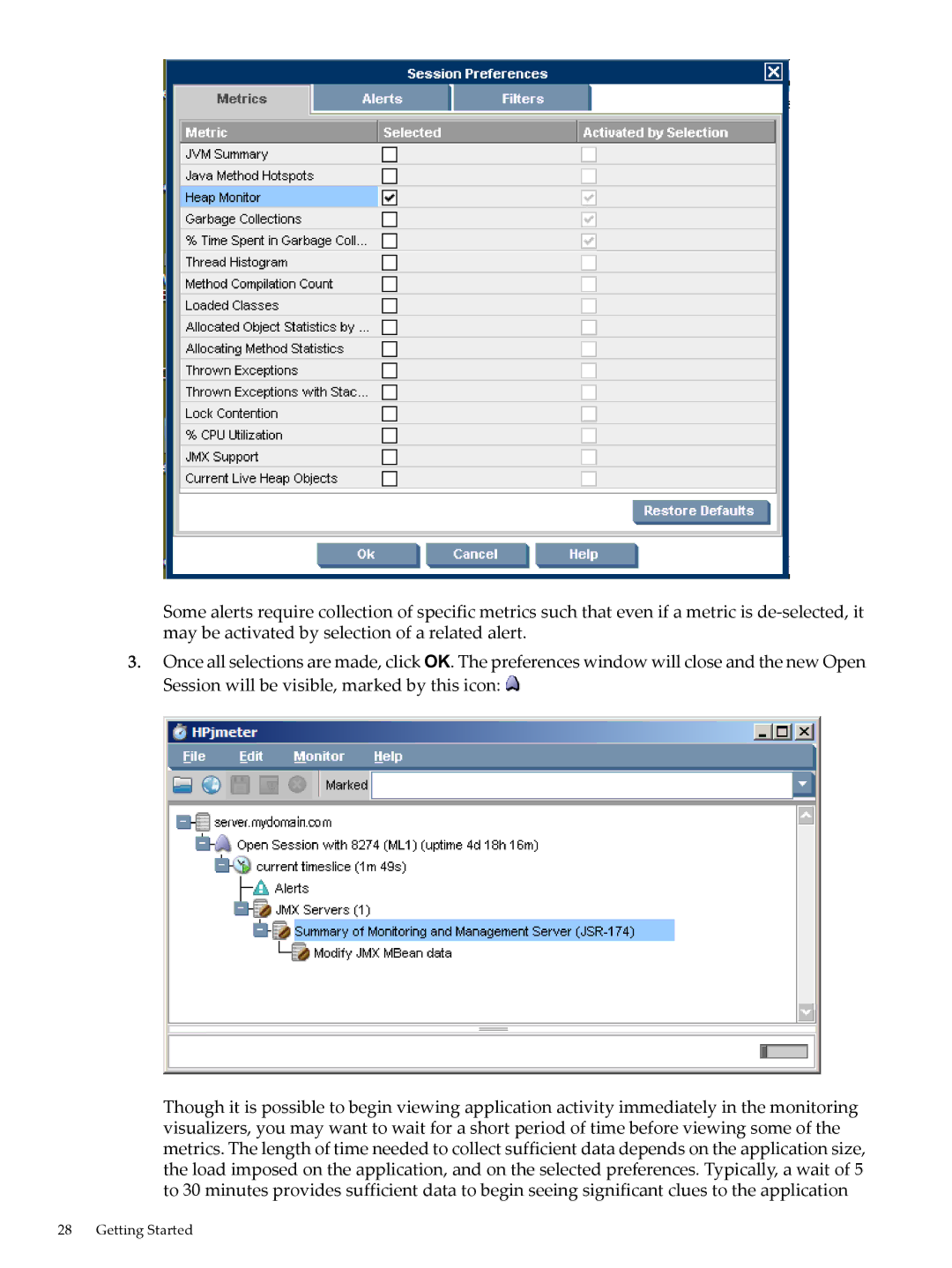 HP jmeter Software for -UX manual Getting Started 