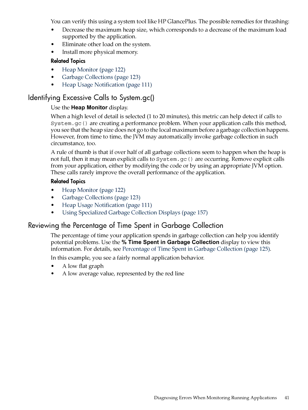 HP jmeter Software for -UX manual Identifying Excessive Calls to System.gc 