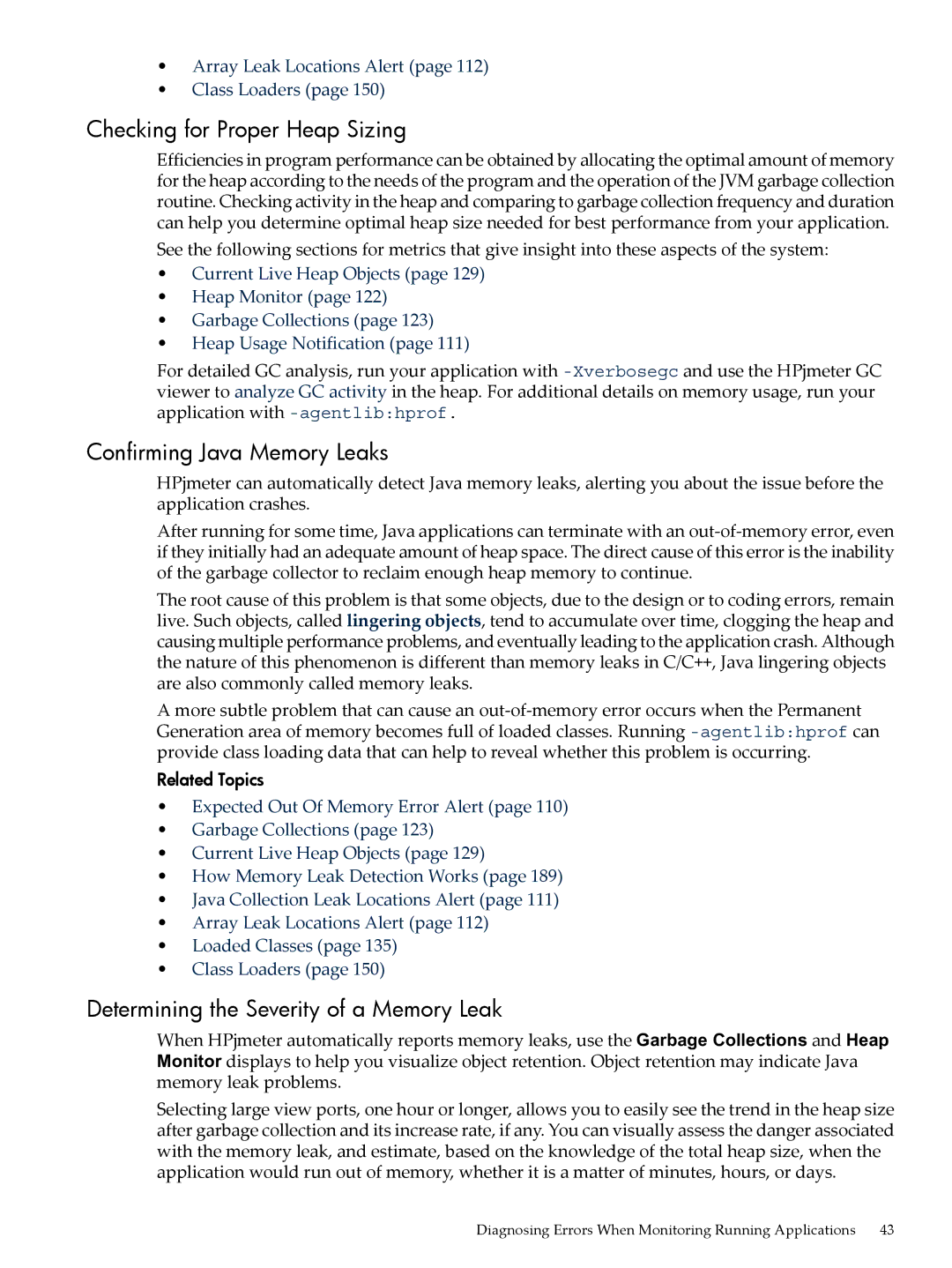 HP jmeter Software for -UX manual Checking for Proper Heap Sizing, Confirming Java Memory Leaks 