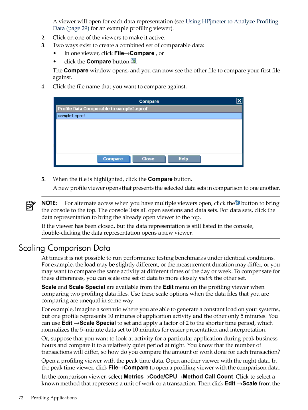 HP jmeter Software for -UX manual Scaling Comparison Data 