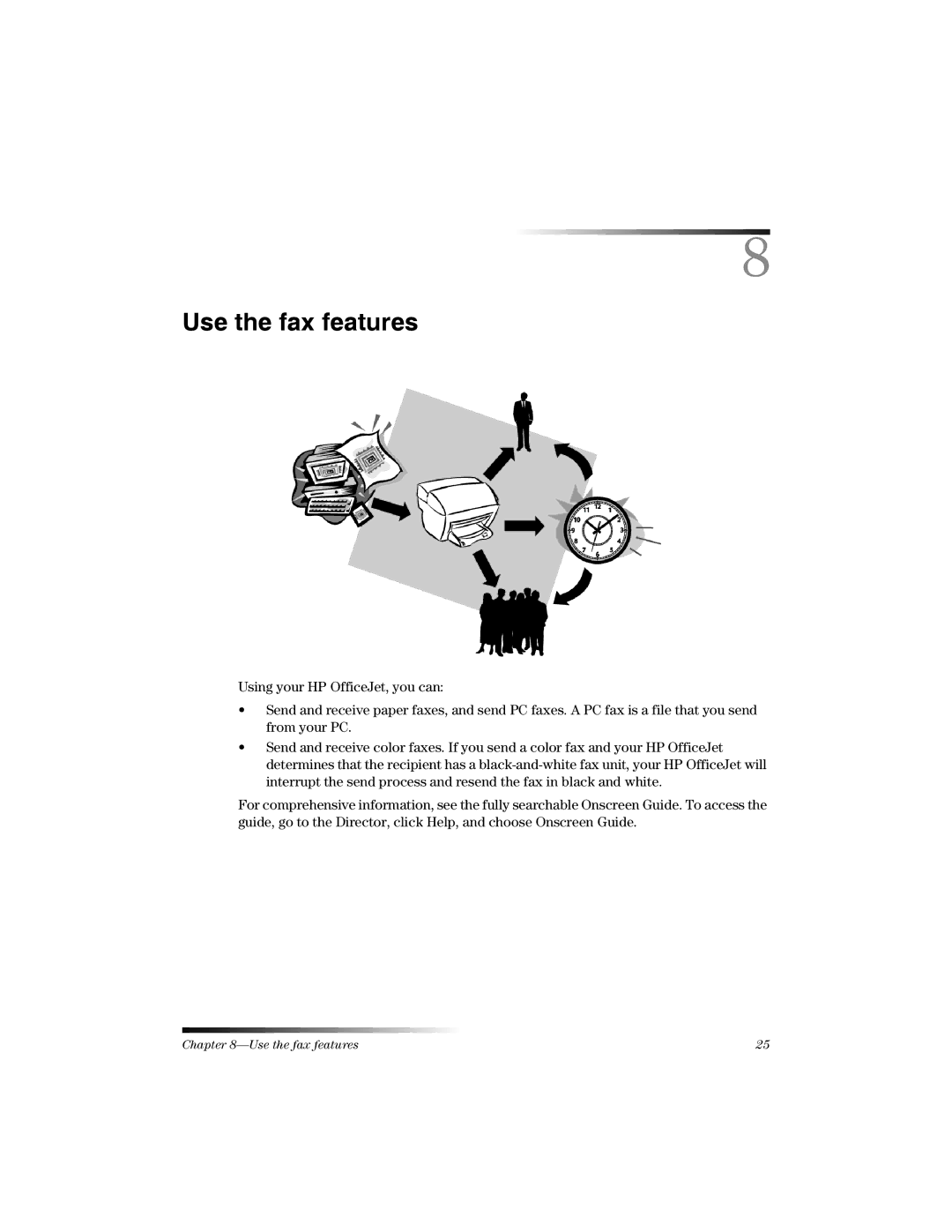 HP K manual Use the fax features 