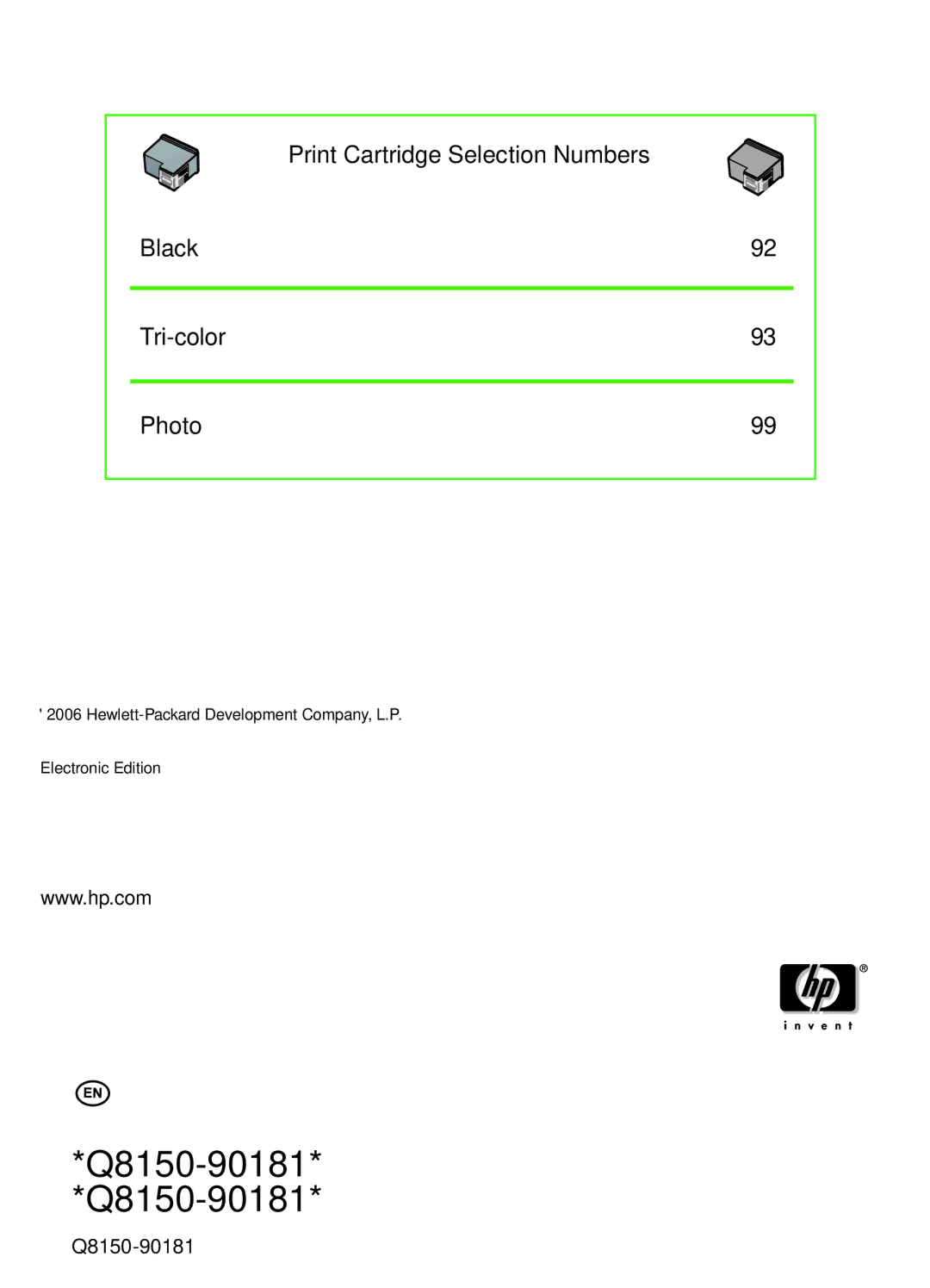 HP K510 manual Q8150-90181 