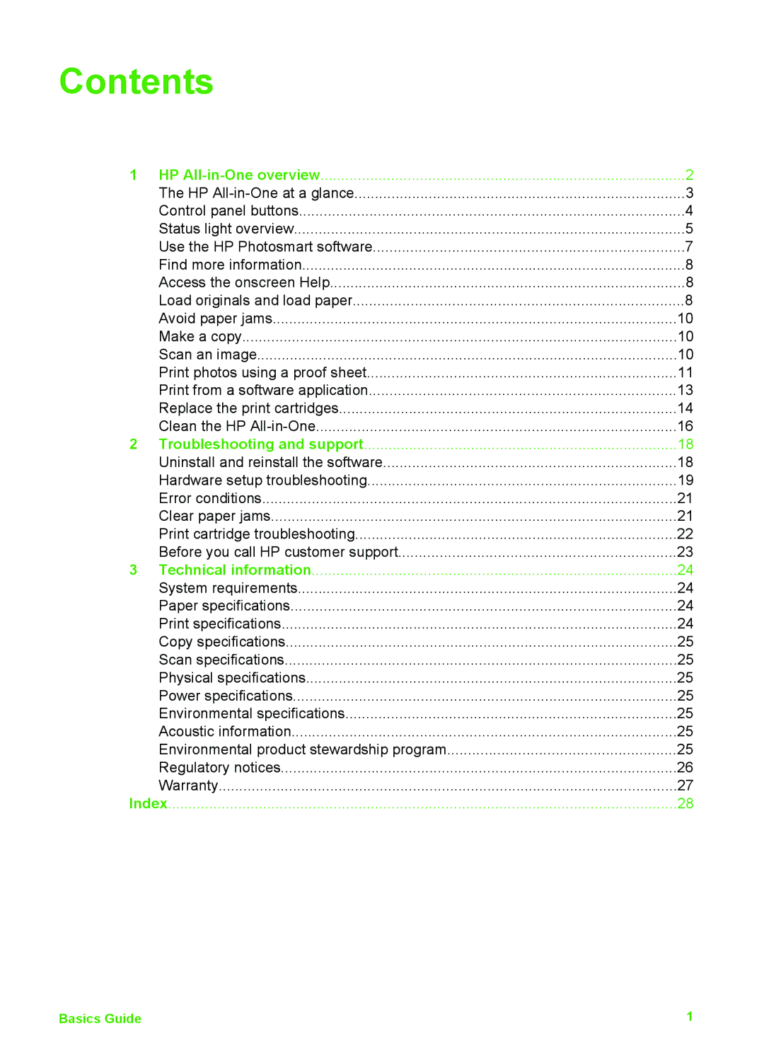 HP K510 manual Contents 