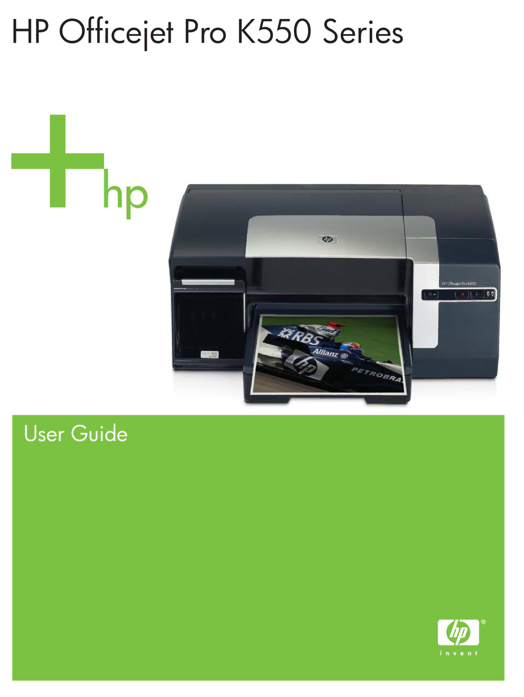 HP manual HP Officejet Pro K550 Series 