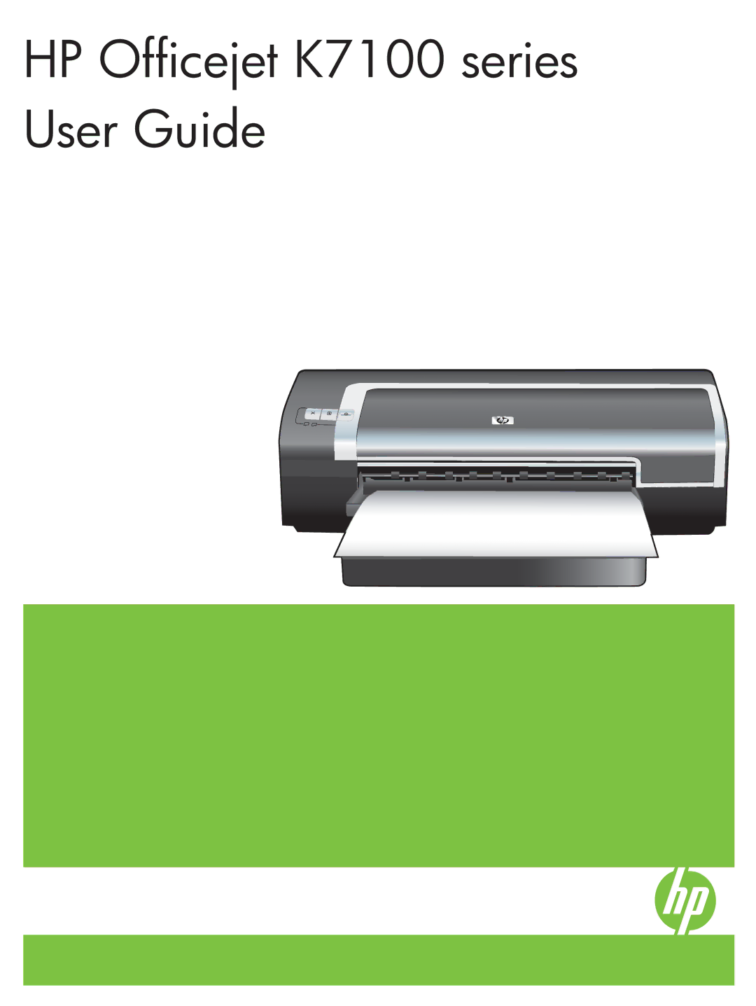 HP manual HP Officejet K7100 series User Guide 