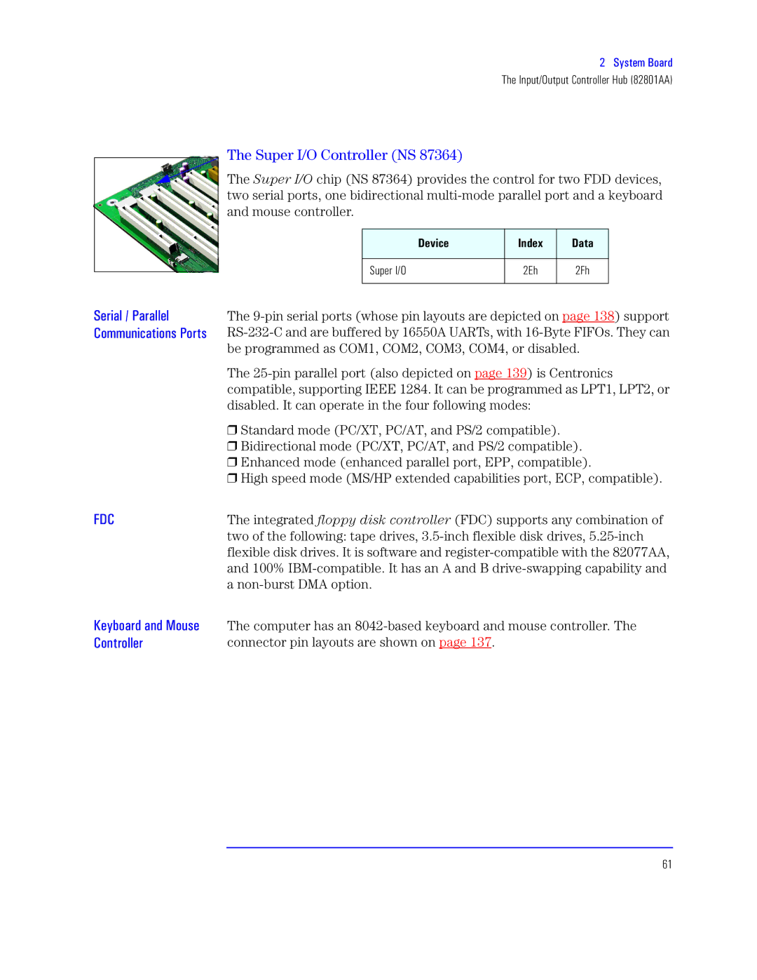 HP KAYAK XU800 manual Nlk, Rst Mpp Super I/O 2Eh 2Fh 