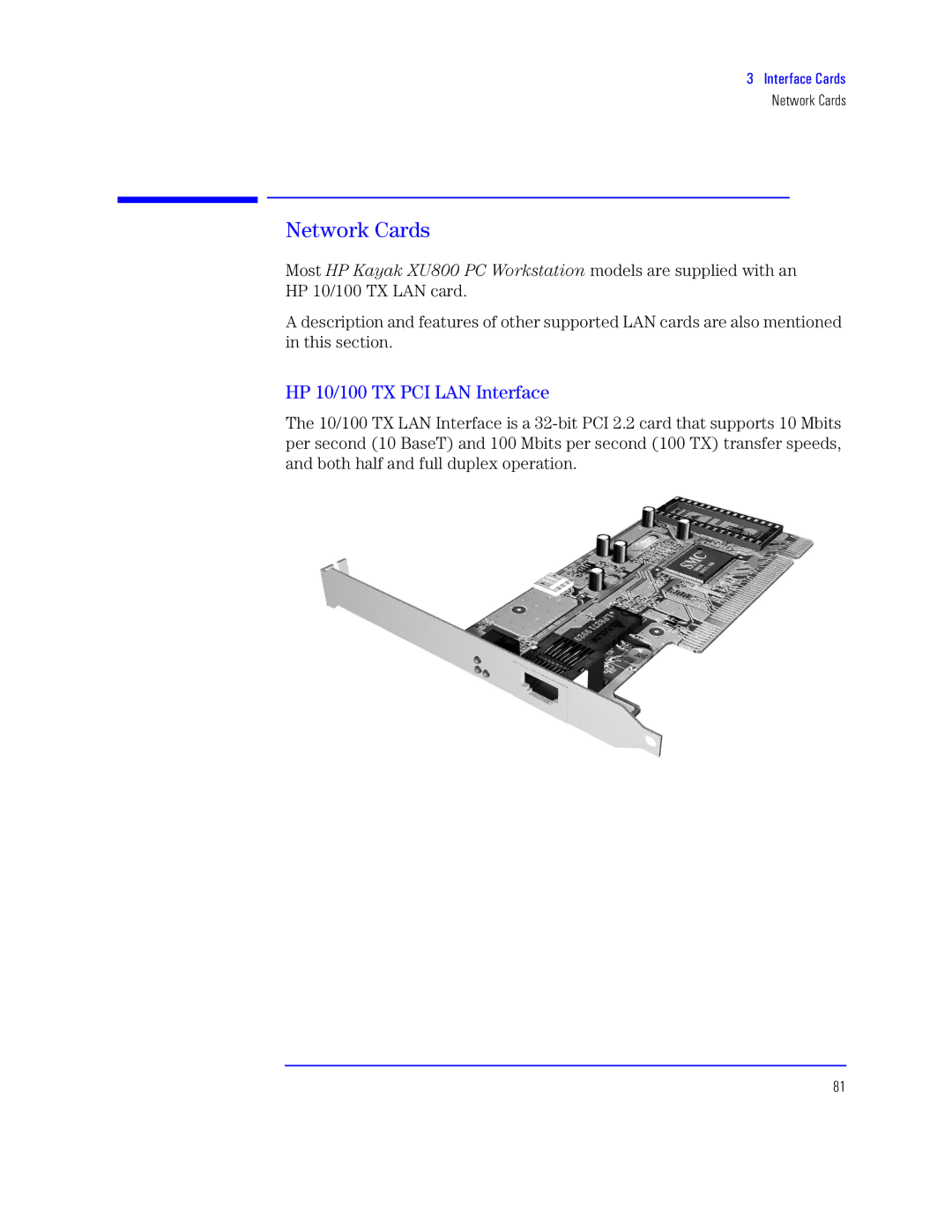 HP KAYAK XU800 manual Xh 9899 mq hSa dQf a, Most Yh c qnG hT p, Network Cards 