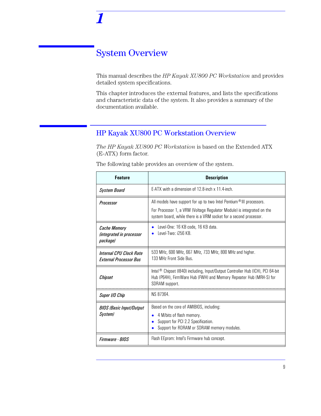 HP KAYAK XU800 Xh czz9 hS p, This manual describes the Yh c qnG hT p, MYh cqnG hT p, ATX form factor 