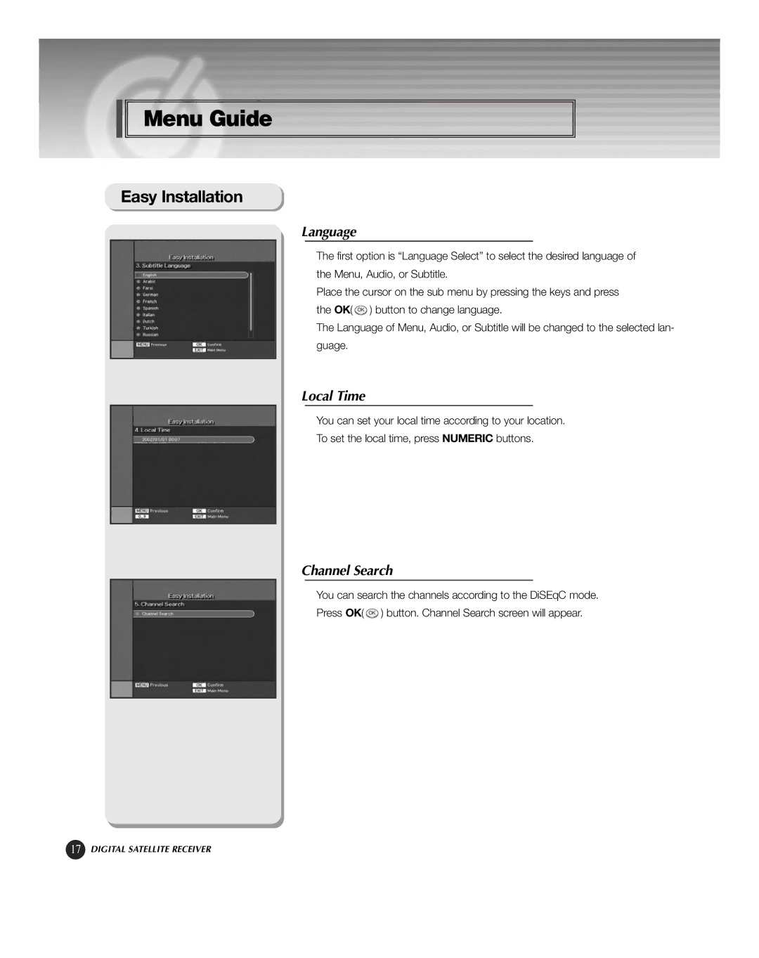 HP KSC-570 manual Language, Local Time 