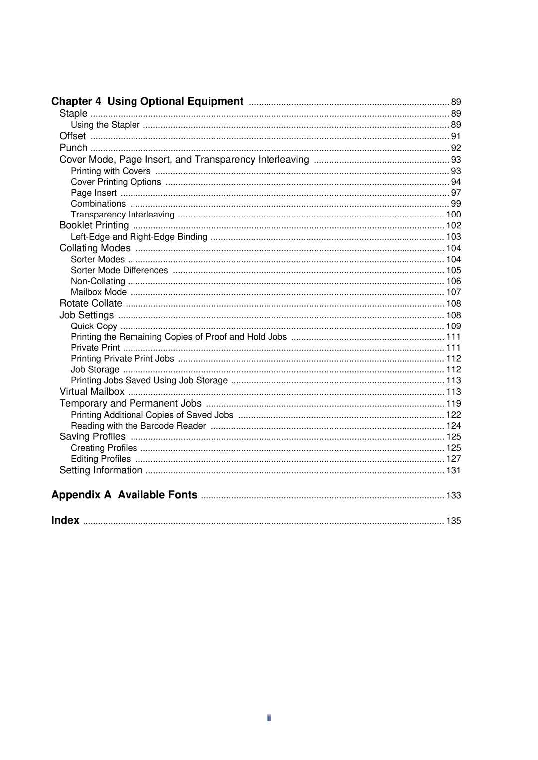 HP Kyocera Extended Driver manual Cover Mode, Page Insert, and Transparency Interleaving 