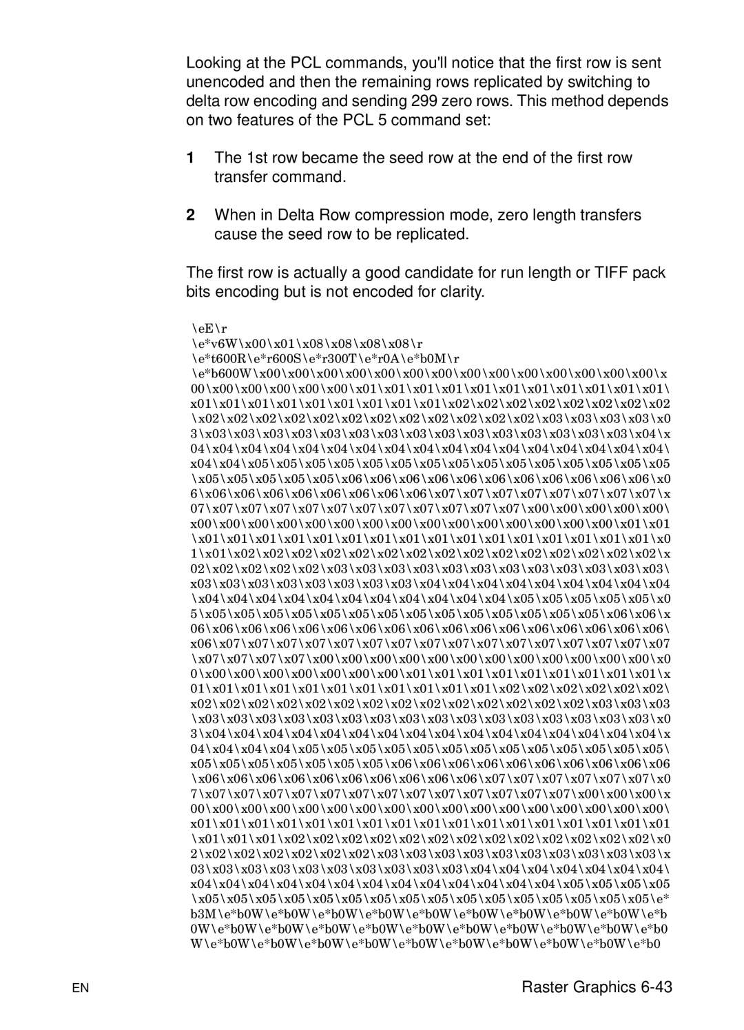 HP L 5 manual Raster Graphics 