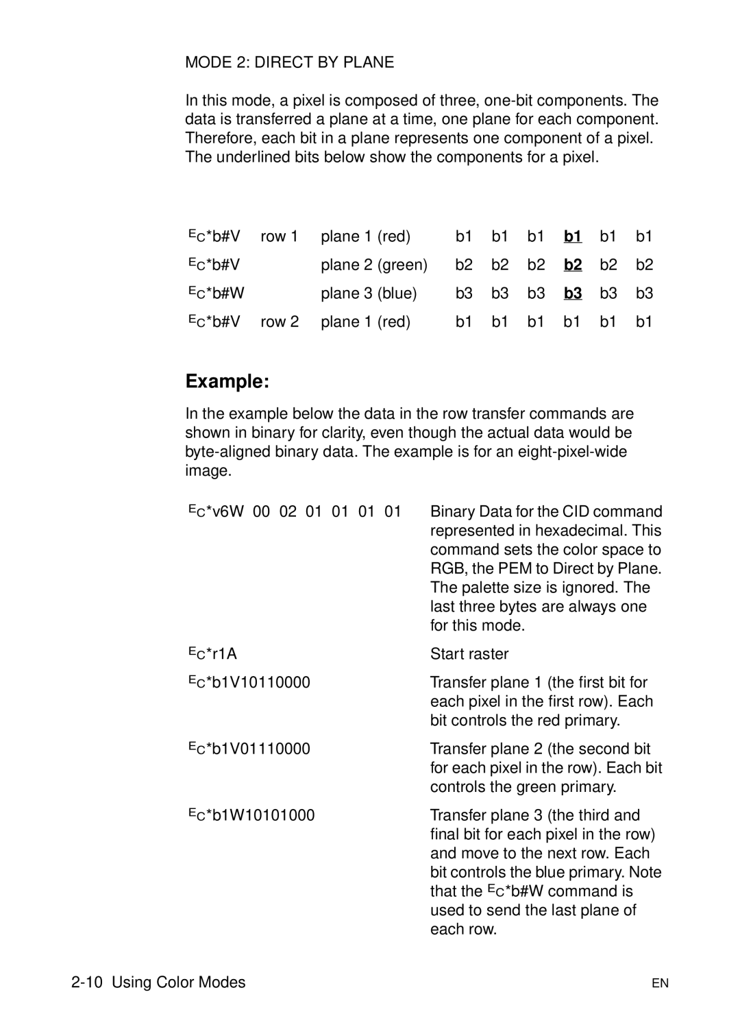 HP L 5 manual Mode 2 Direct by Plane 