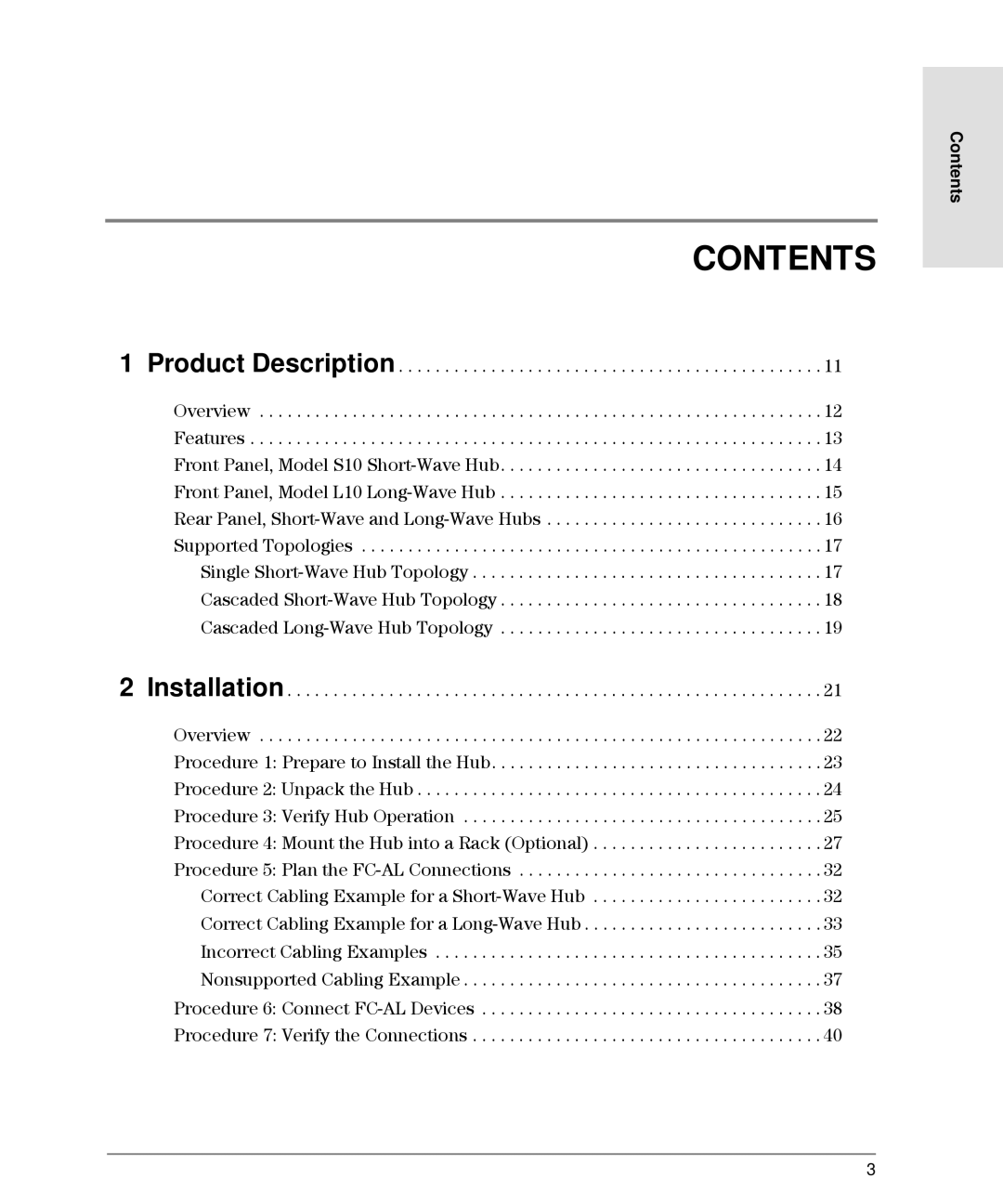 HP Intrusion Prevention System S10, L10 manual Contents 