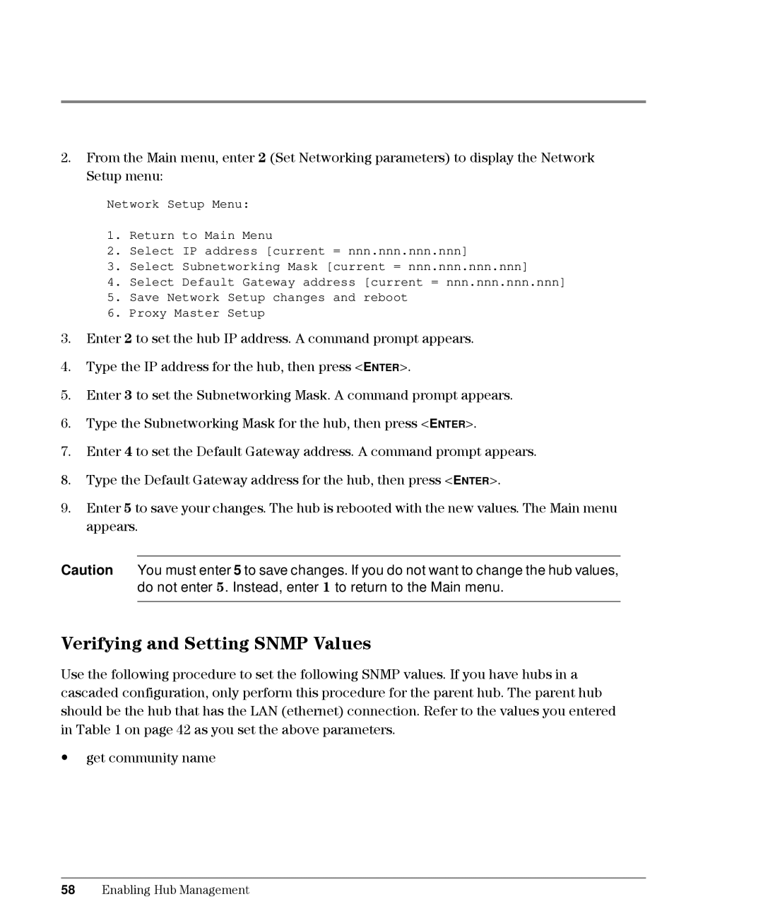 HP L10, Intrusion Prevention System S10 manual Verifying and Setting Snmp Values 