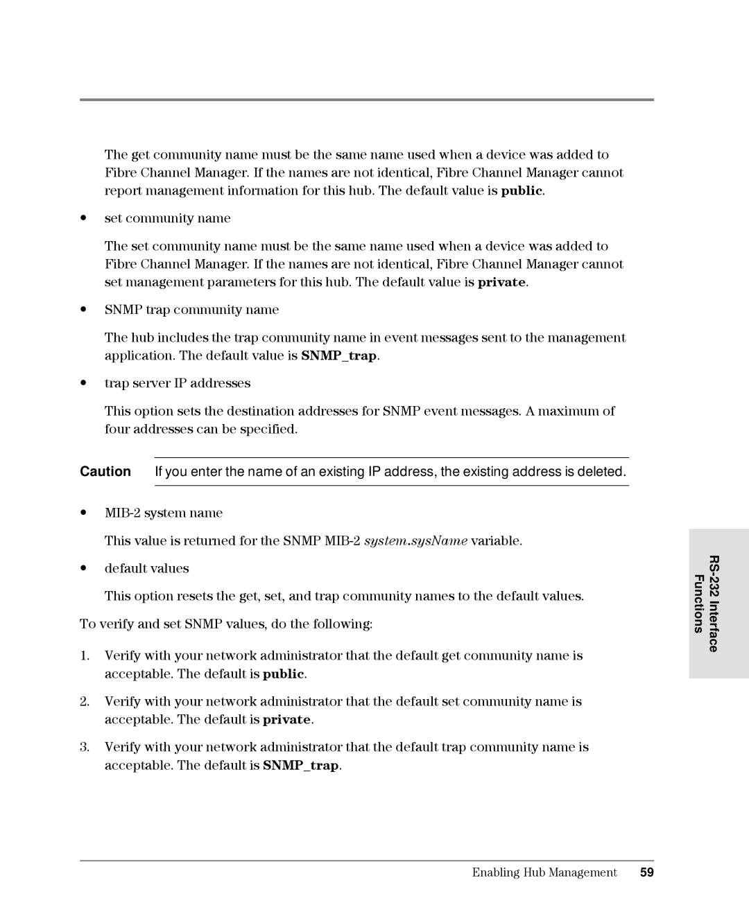 HP Intrusion Prevention System S10, L10 manual RS-232 Interface Functions 