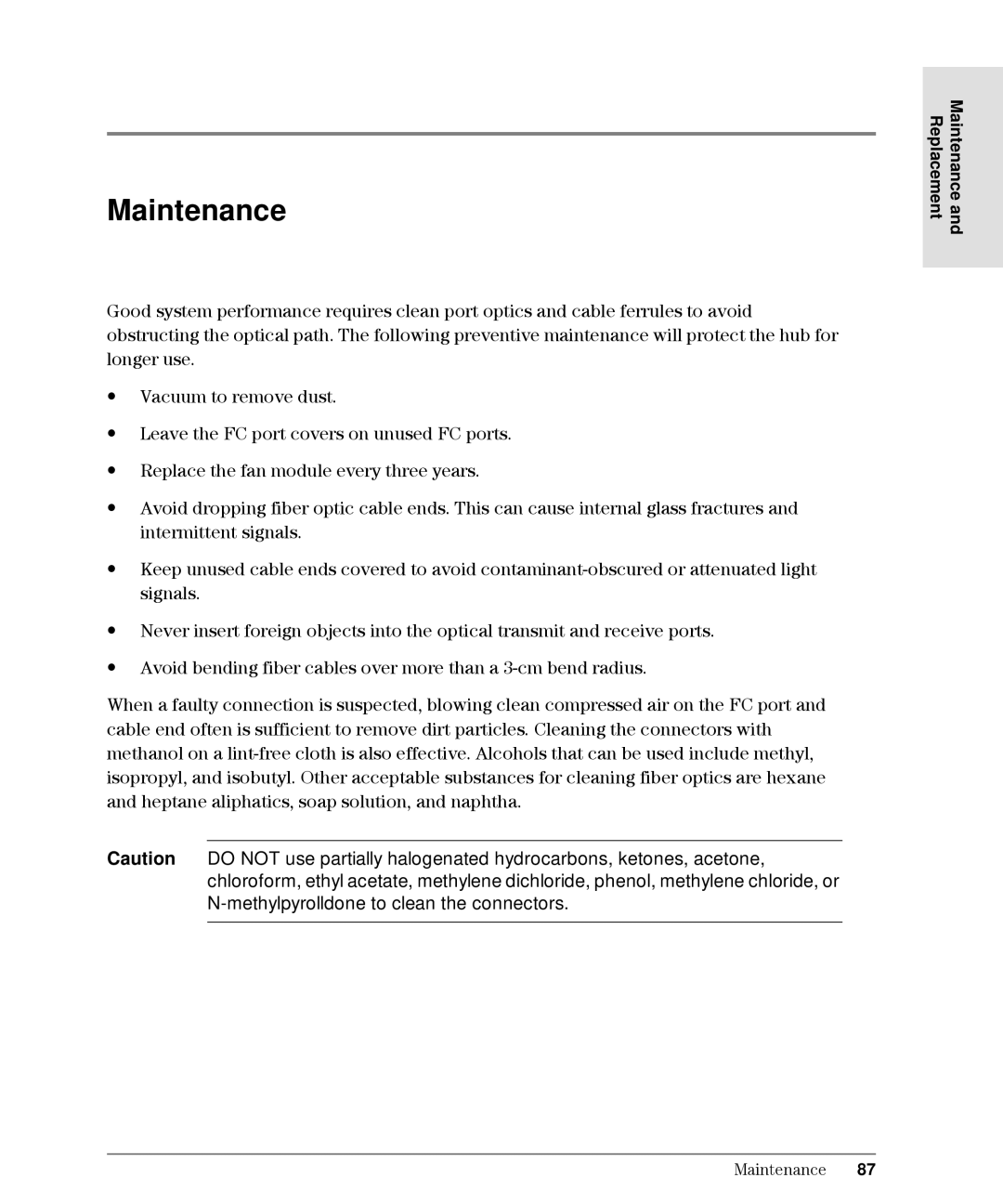 HP Intrusion Prevention System S10, L10 manual Maintenance and Replacement 