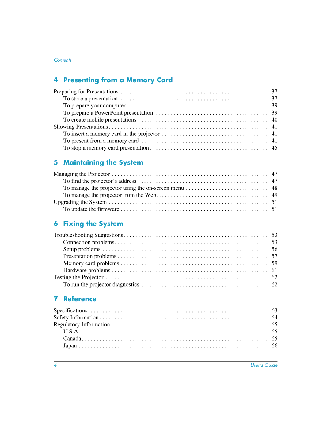 HP L1581A manual Presenting from a Memory Card 