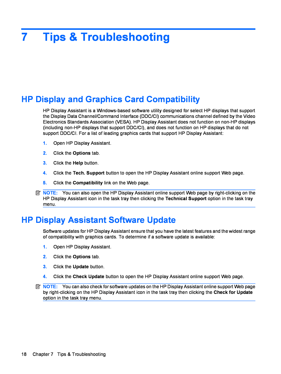 HP L1950 19-inch Tips & Troubleshooting, HP Display and Graphics Card Compatibility, HP Display Assistant Software Update 