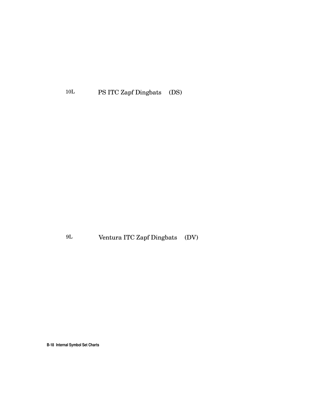 HP L5 manual PS ITC Zapf Dingbats DS 