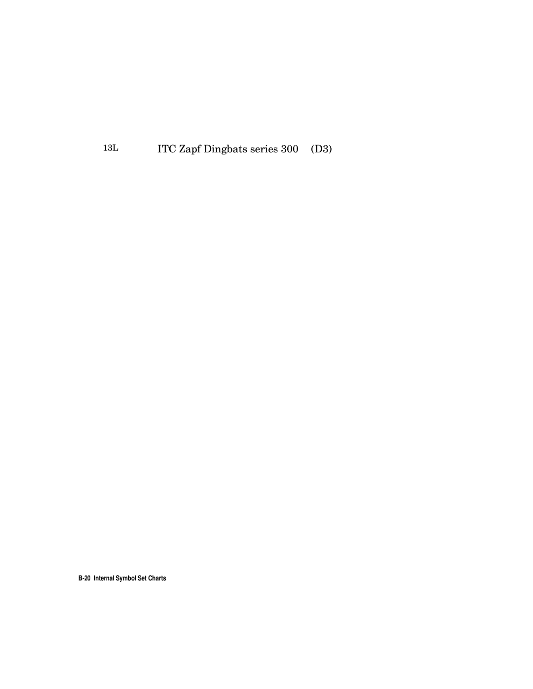 HP L5 manual ITC Zapf Dingbats series 300 D3 