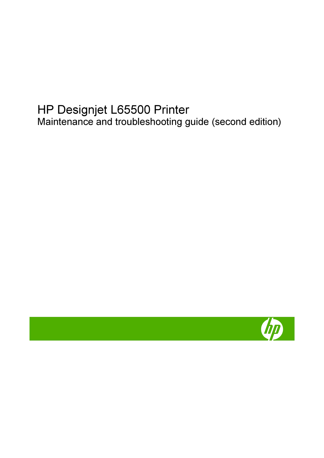 HP manual HP Designjet L65500 Printer 