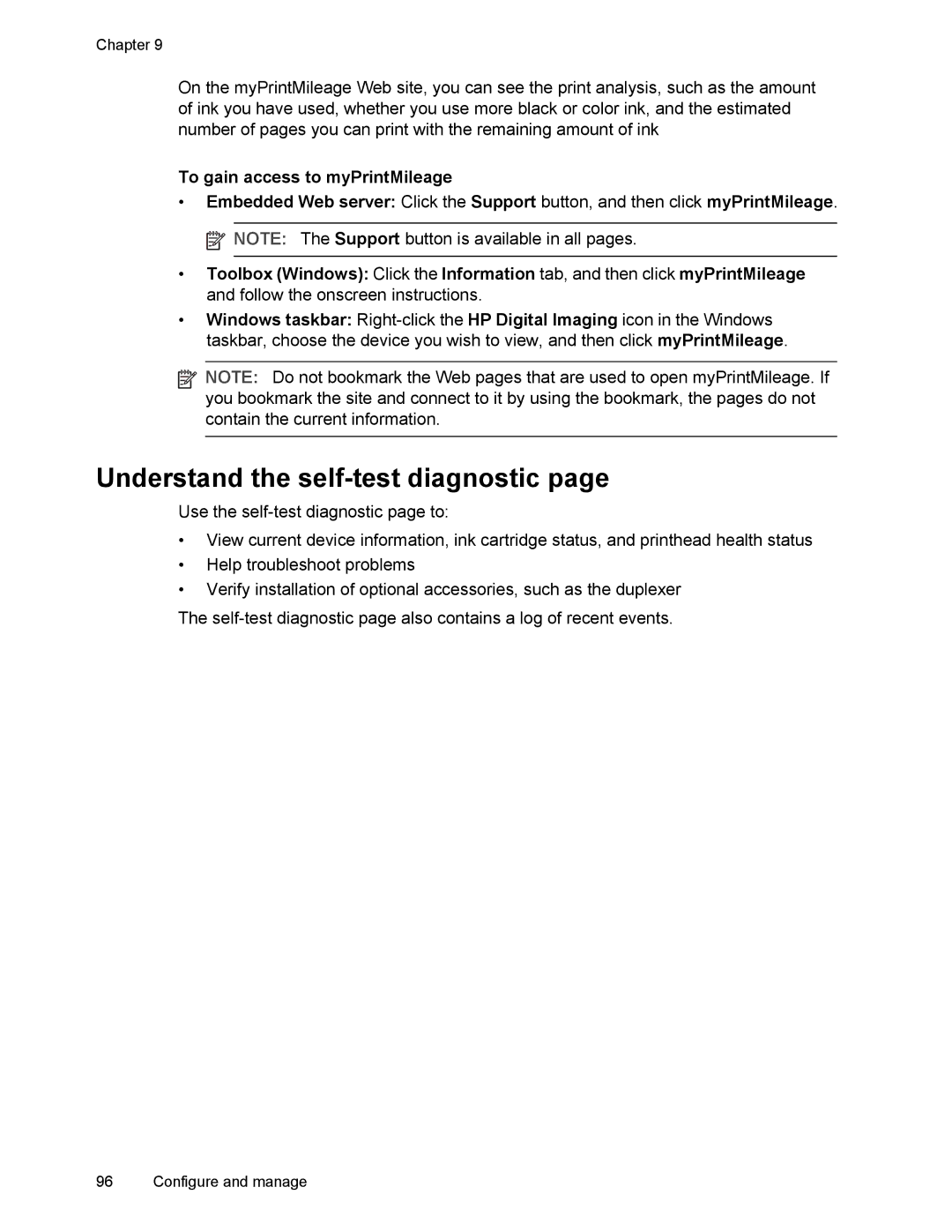 HP L7500 manual Understand the self-test diagnostic 