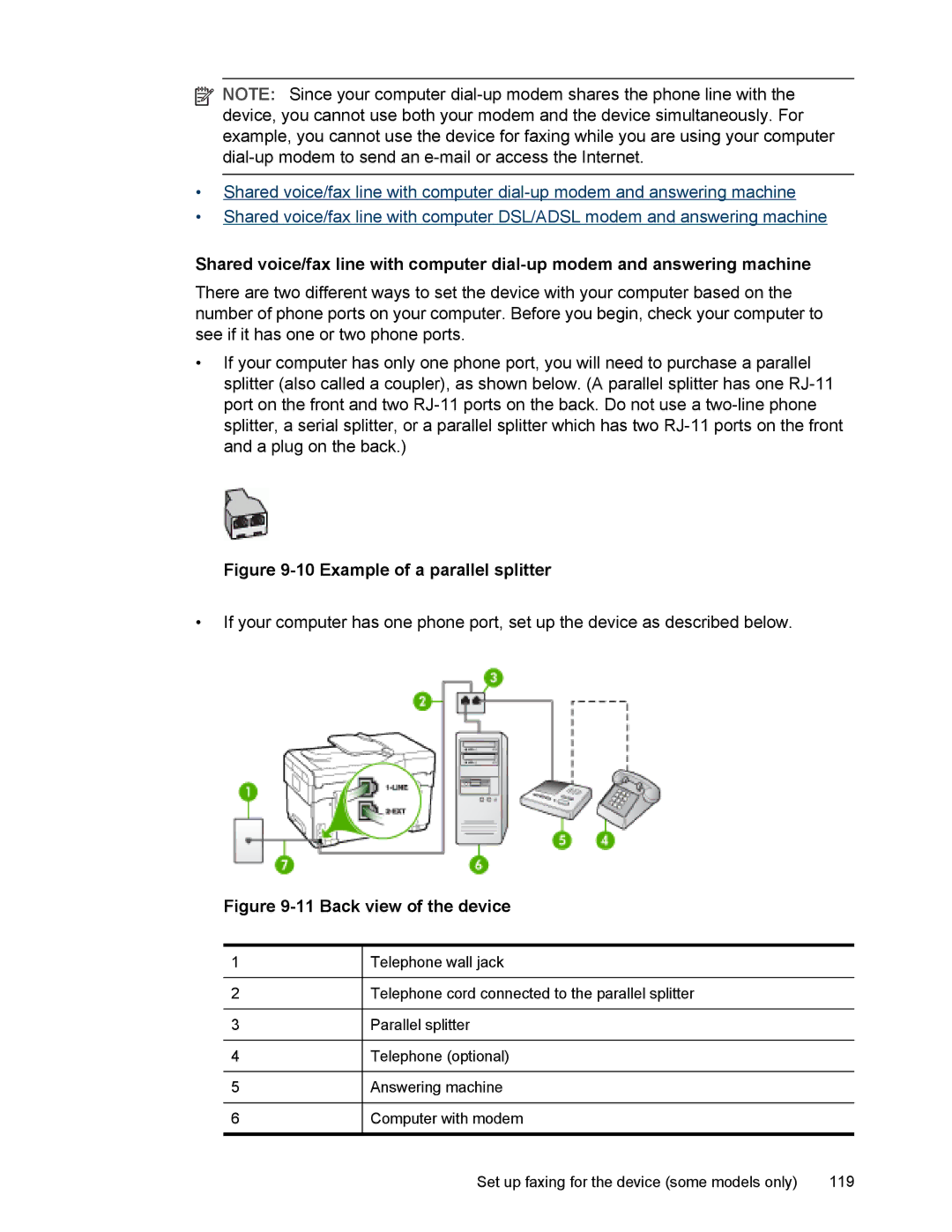 HP L7500 manual Example of a parallel splitter 