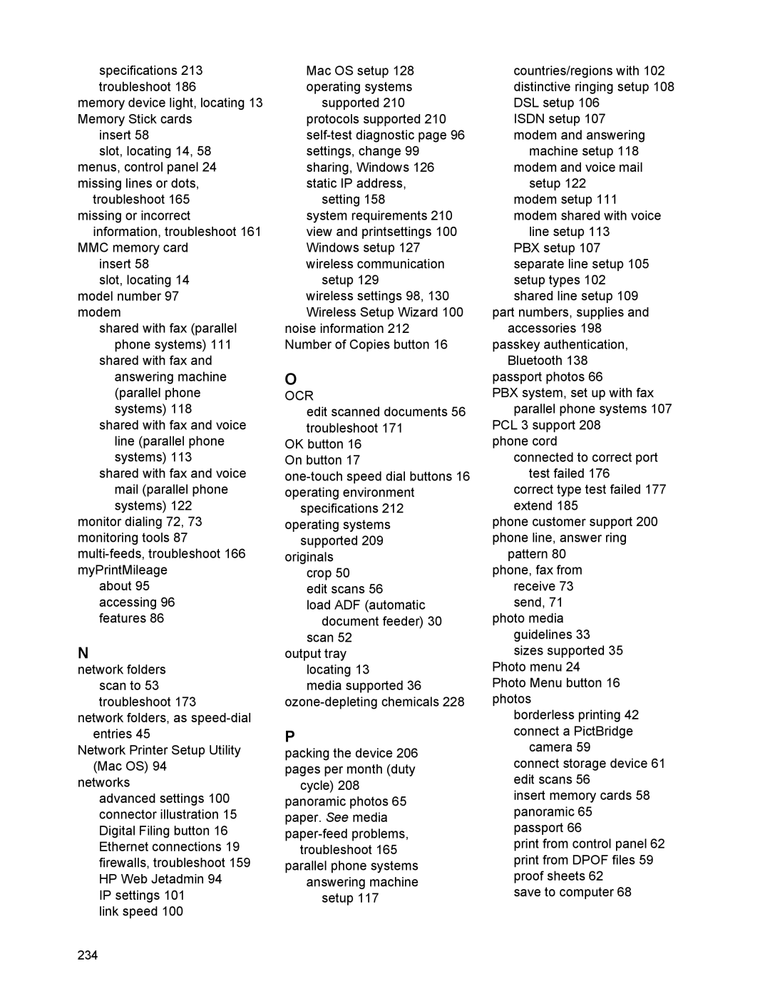 HP L7500 manual Ocr 