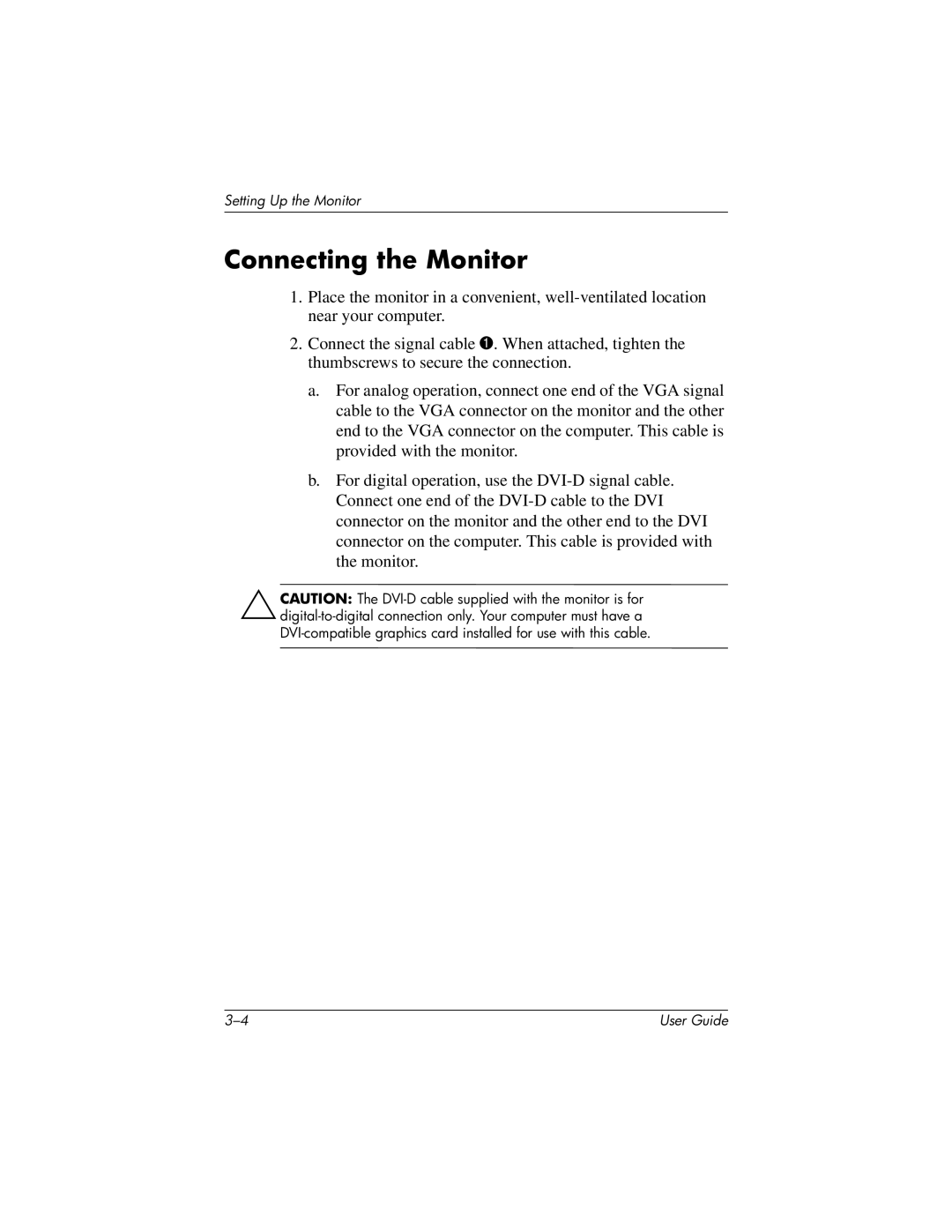 HP L919g manual Connecting the Monitor 