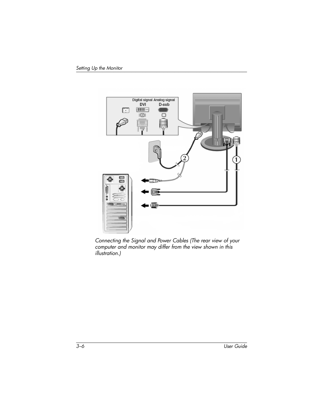 HP L919g manual Setting Up the Monitor 