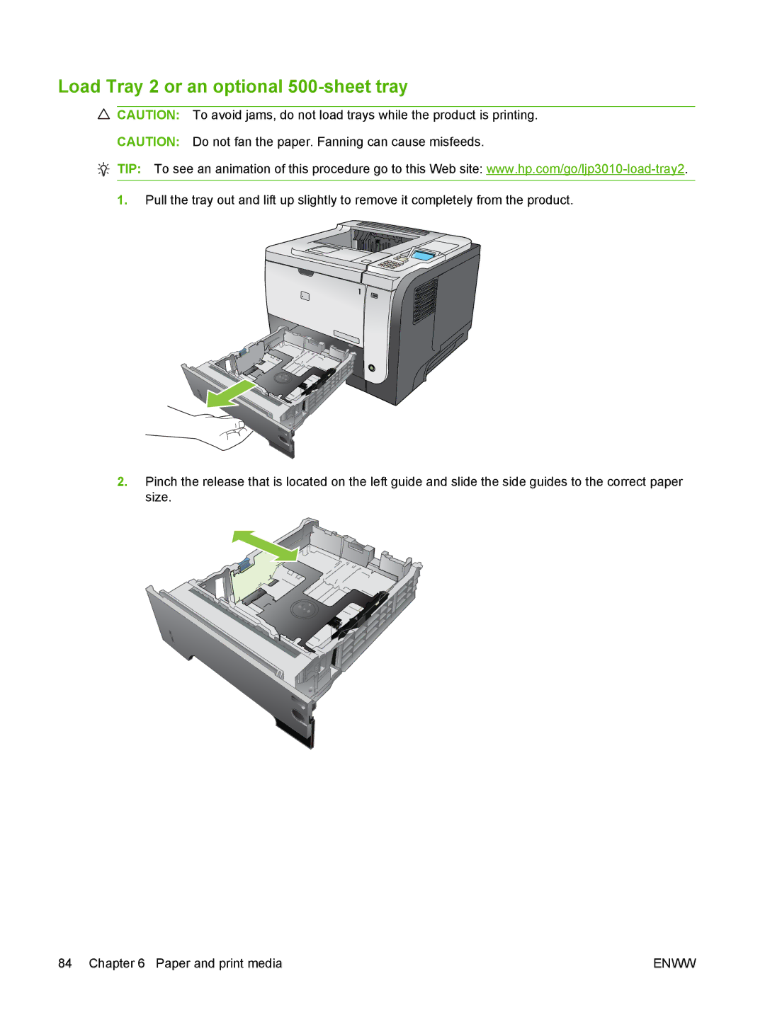 HP Laser CE527A#ABA manual Load Tray 2 or an optional 500-sheet tray 