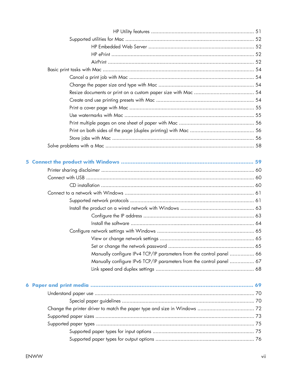 HP Laser M602, Laser M603, Laser M601 manual Connect the product with Windows, Paper and print media 