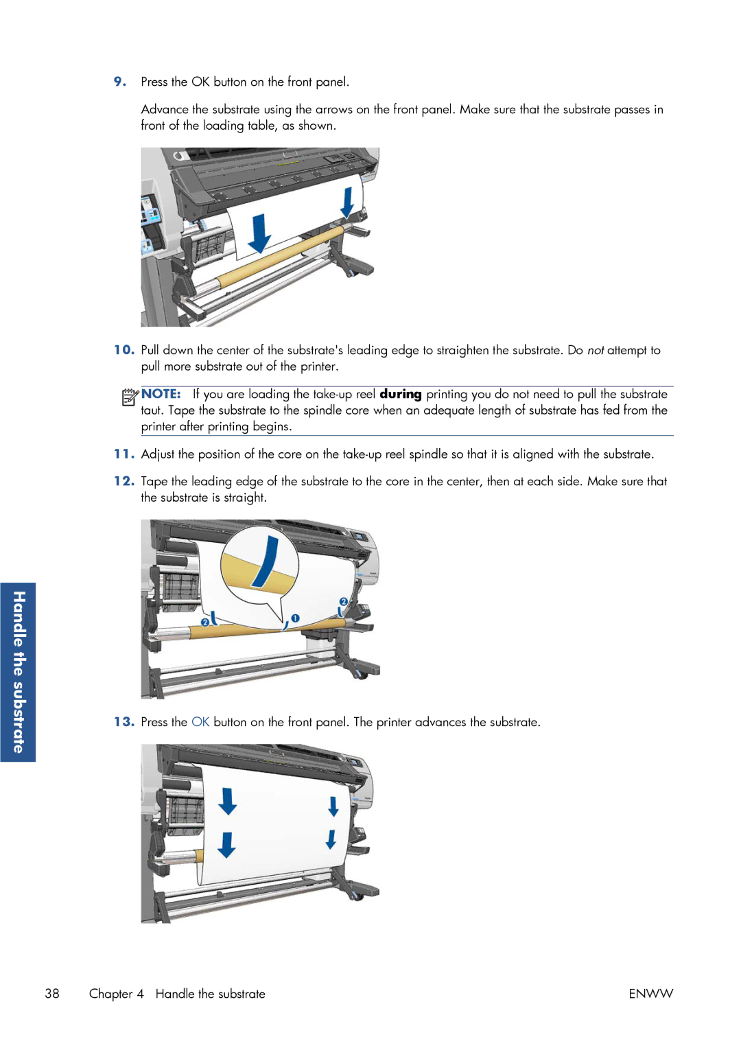 HP Latex 260 61-in ( L26500 61-in ), Latex 260 61-in Japan ( L26500 61-in Japan ) manual Handle the substrate 