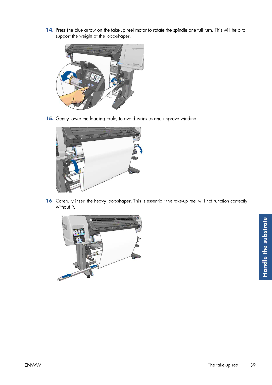 HP Latex 260 61-in Japan ( L26500 61-in Japan ), Latex 260 61-in ( L26500 61-in ) manual Handle the substrate 