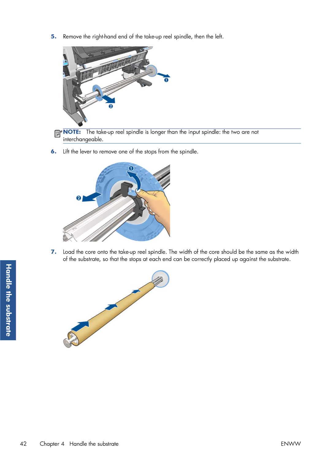 HP Latex 260 61-in ( L26500 61-in ), Latex 260 61-in Japan ( L26500 61-in Japan ) manual Handle the substrate 