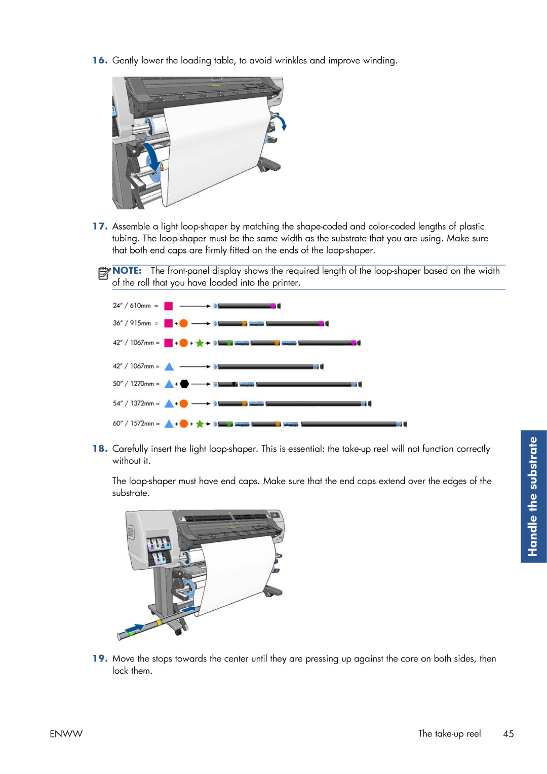 HP Latex 260 61-in Japan ( L26500 61-in Japan ), Latex 260 61-in ( L26500 61-in ) manual Handle the substrate 