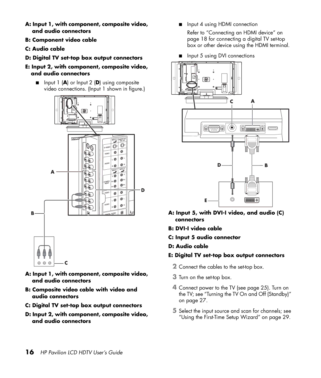 HP LC3200N 32 inch manual HP Pavilion LCD Hdtv User’s Guide 