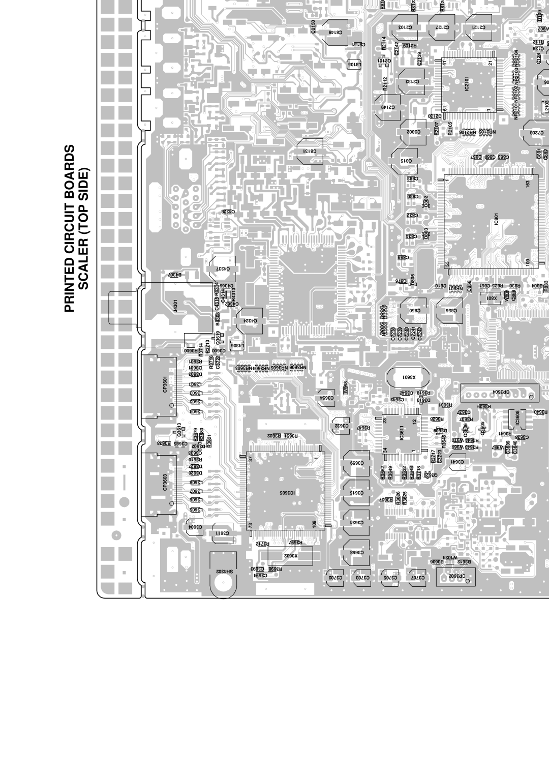 HP LC3260N manual Printed Circuit Boards Scaler TOP Side 