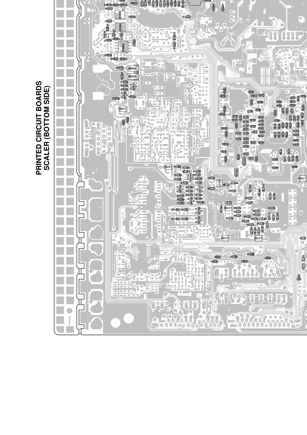 HP LC3260N manual Printed Circuit Boards Scaler Bottom Side 