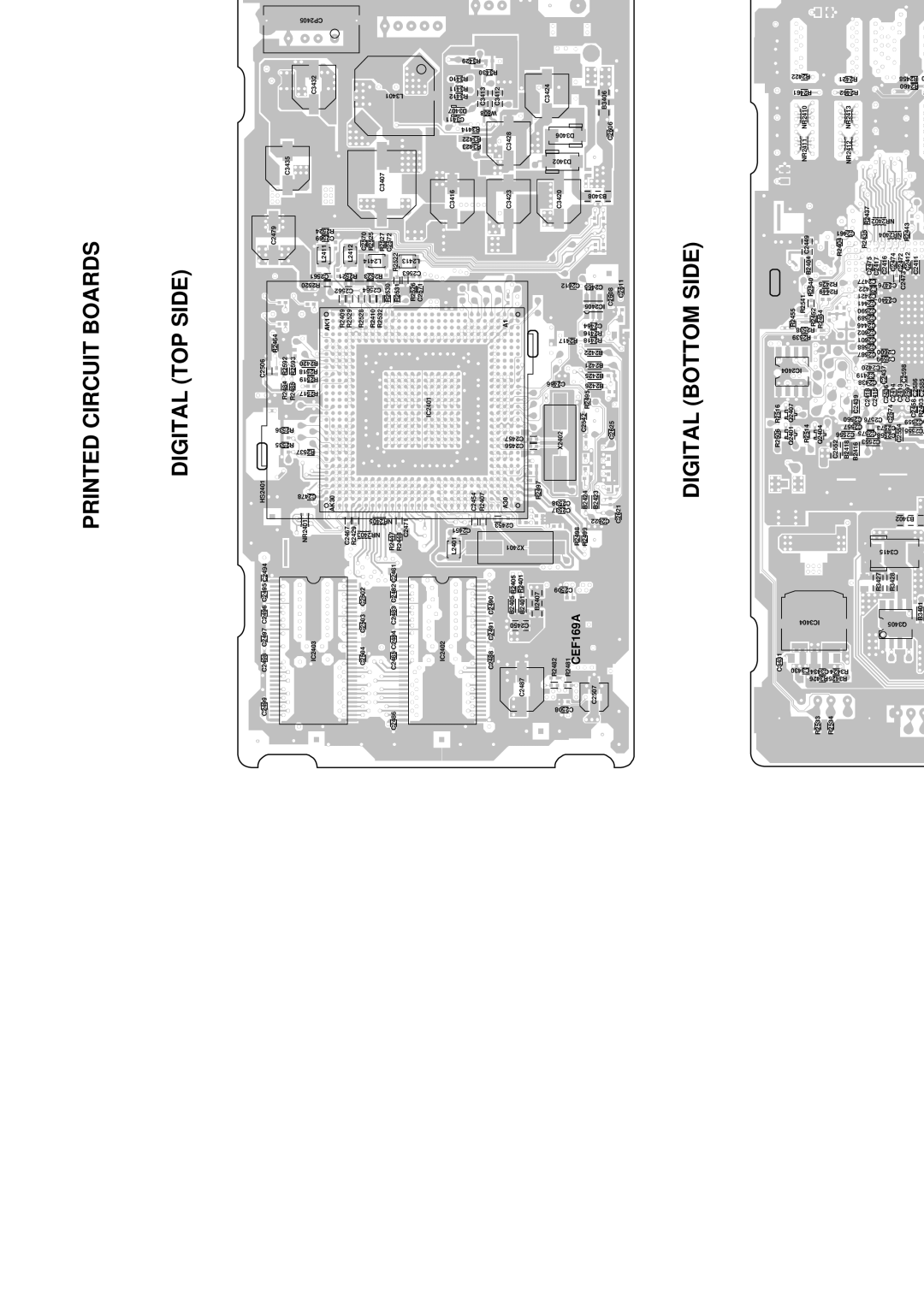 HP LC3260N manual Printed Circuit Boards Digital TOP Side, Digital Bottom Side 