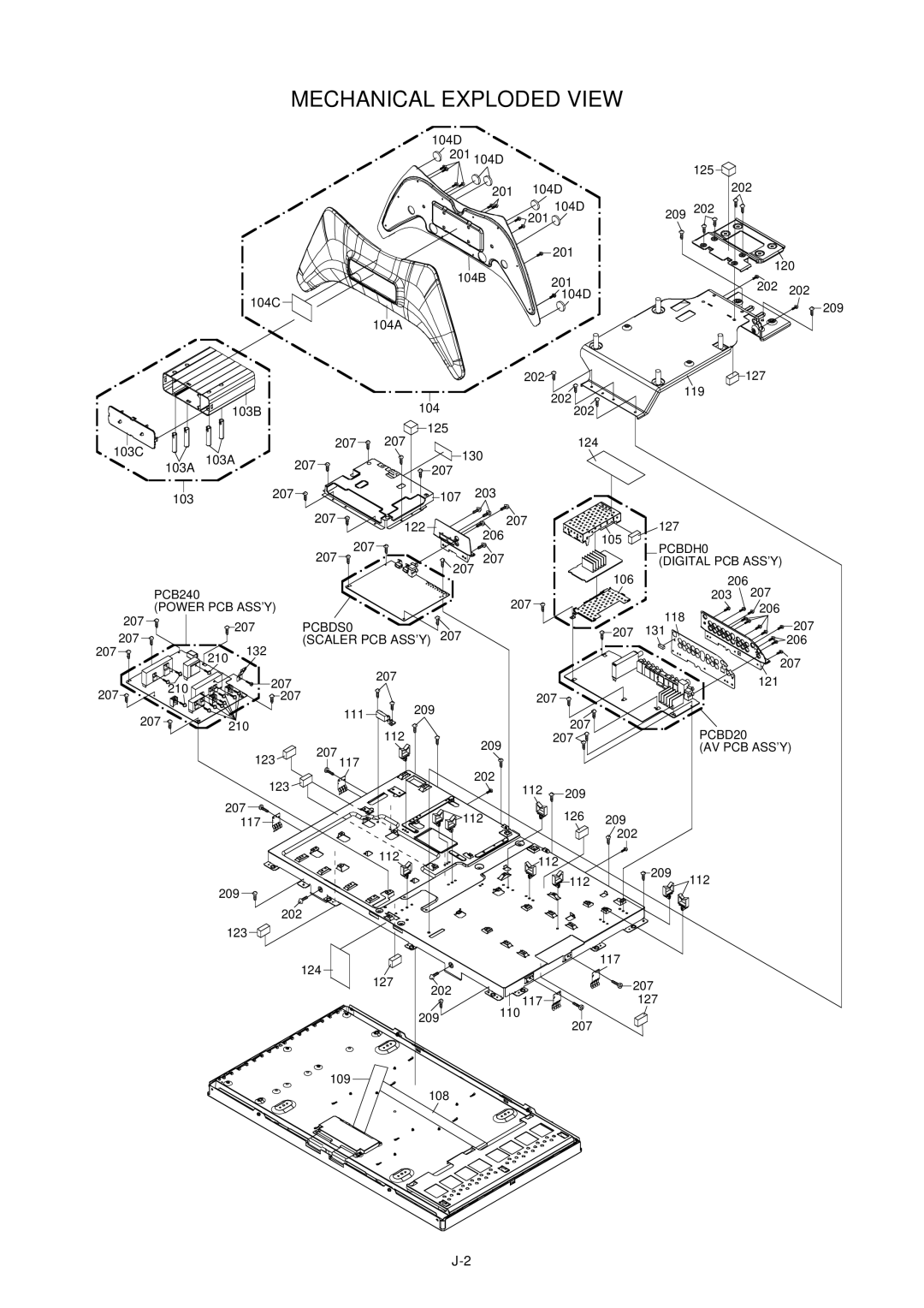 HP LC3260N manual PCBDH0 