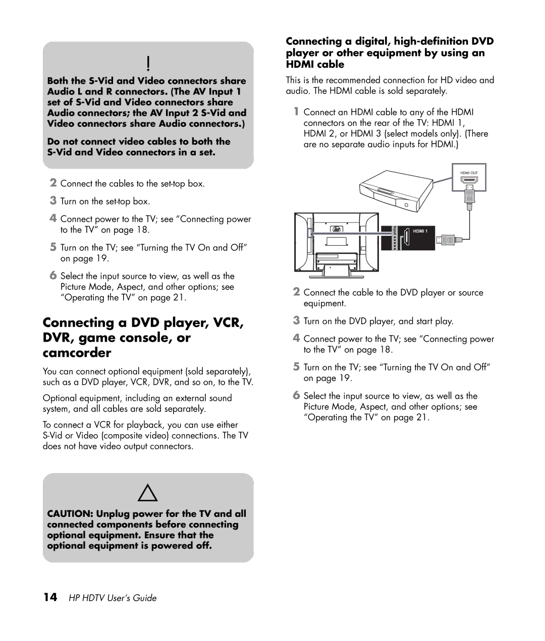 HP LC3772N 37 inch, LC3272N 32 inch, LC4276N 42 inch, LC4776N 47 inch manual HP Hdtv User’s Guide 