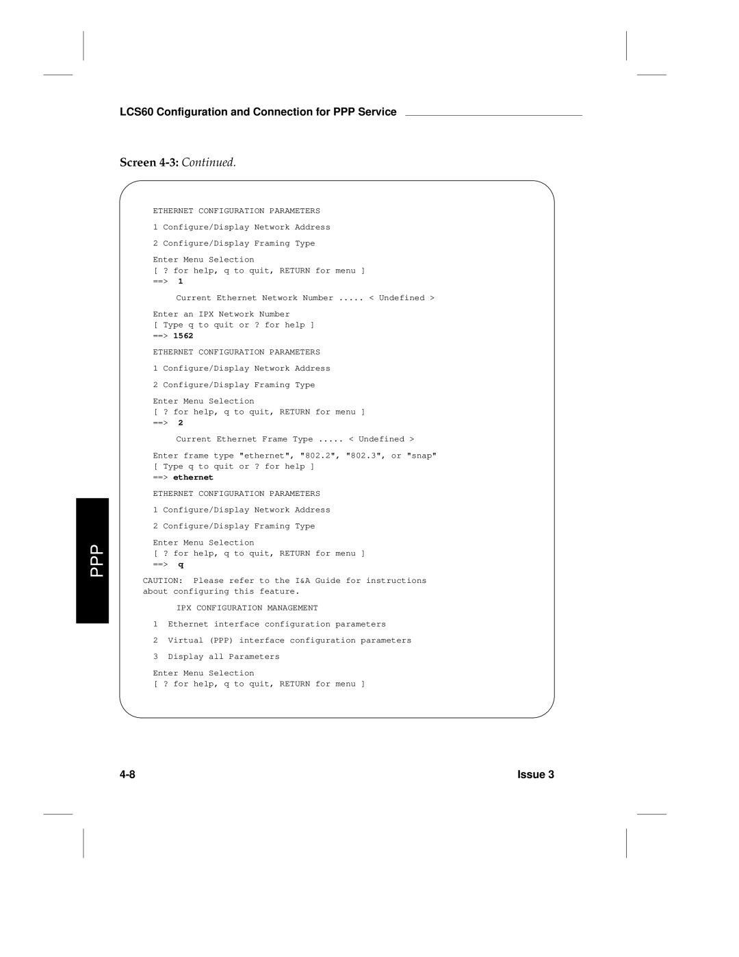 HP LCS60 manual Screen 