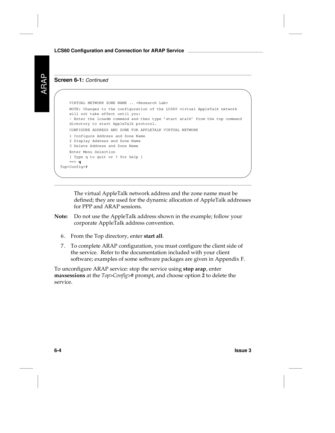 HP LCS60 manual Screen 