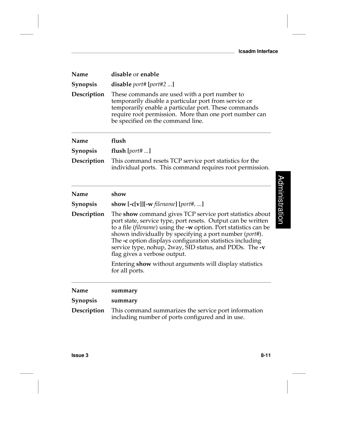 HP LCS60 manual Disable port# port#2 