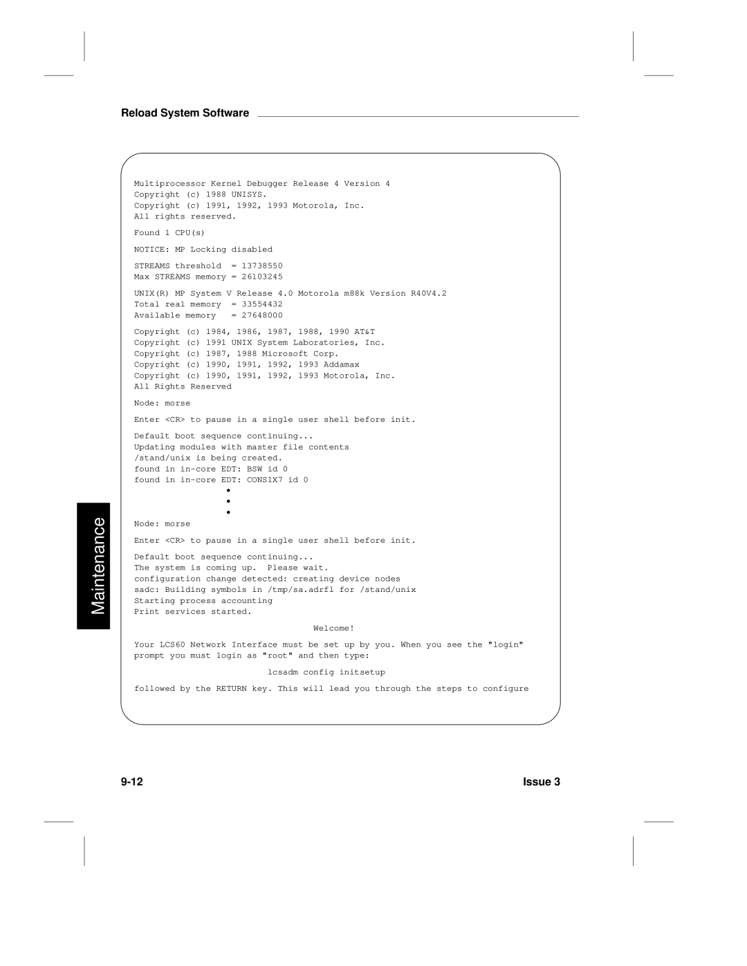 HP LCS60 manual Unixr MP 