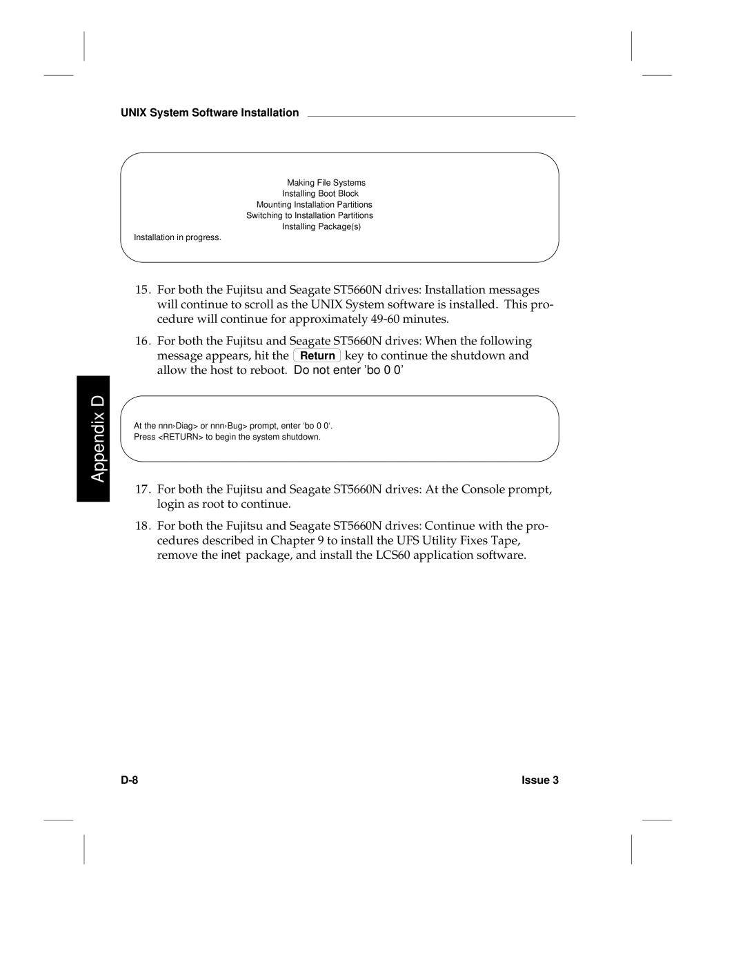 HP LCS60 manual Appendix D 