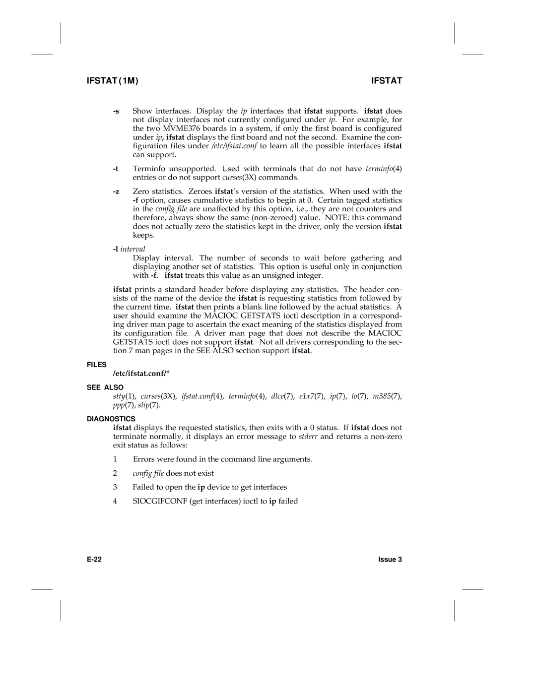 HP LCS60 manual Linterval, Etc/ifstat.conf 