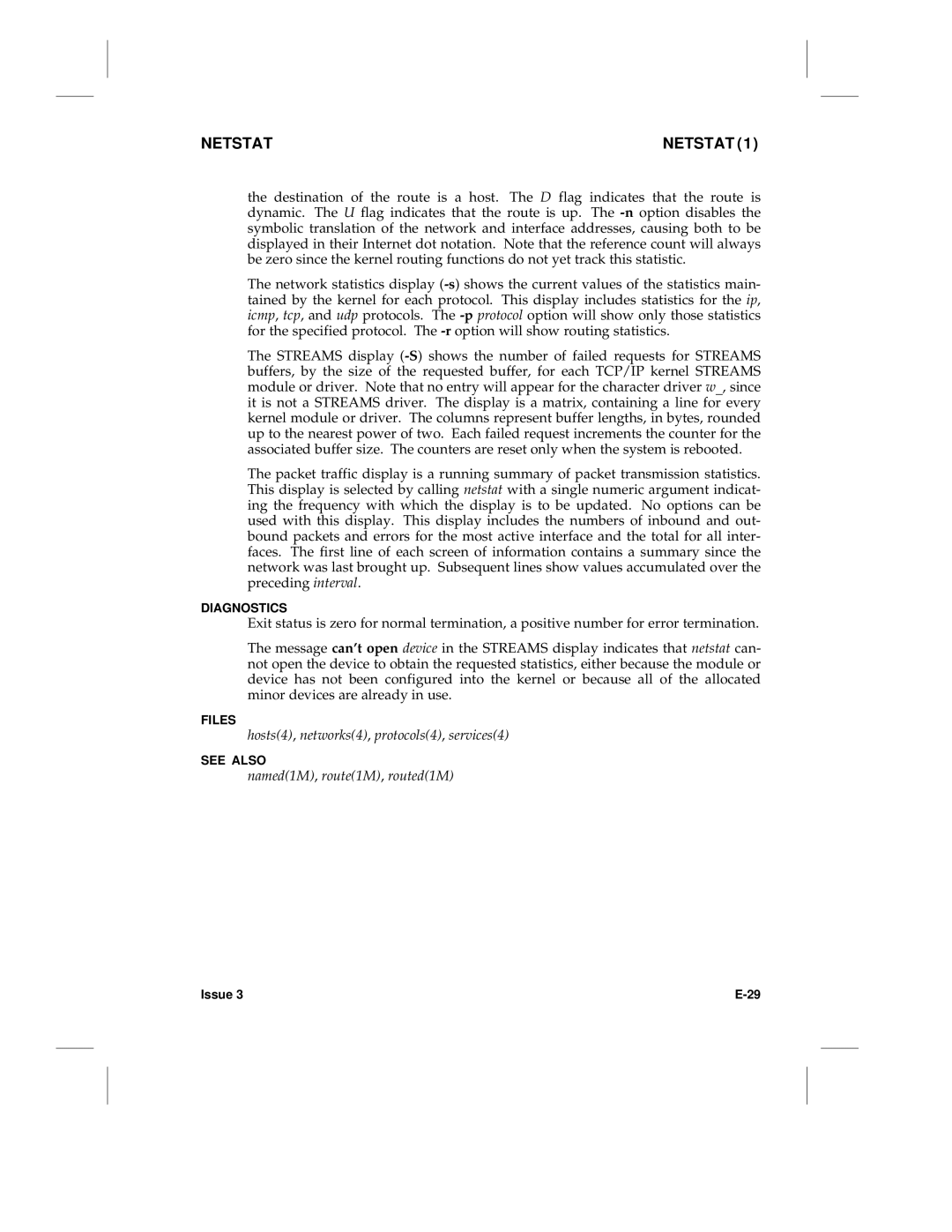 HP LCS60 manual Hosts4, networks4, protocols4, services4, Named1M, route1M, routed1M 